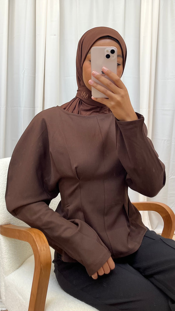 Top LISE - marron chocolat