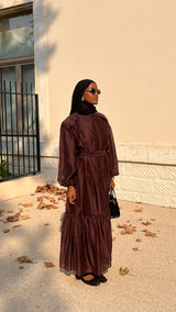 Robe ELLA - marron chocolat