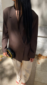 Blazer TINA - marron chocolat