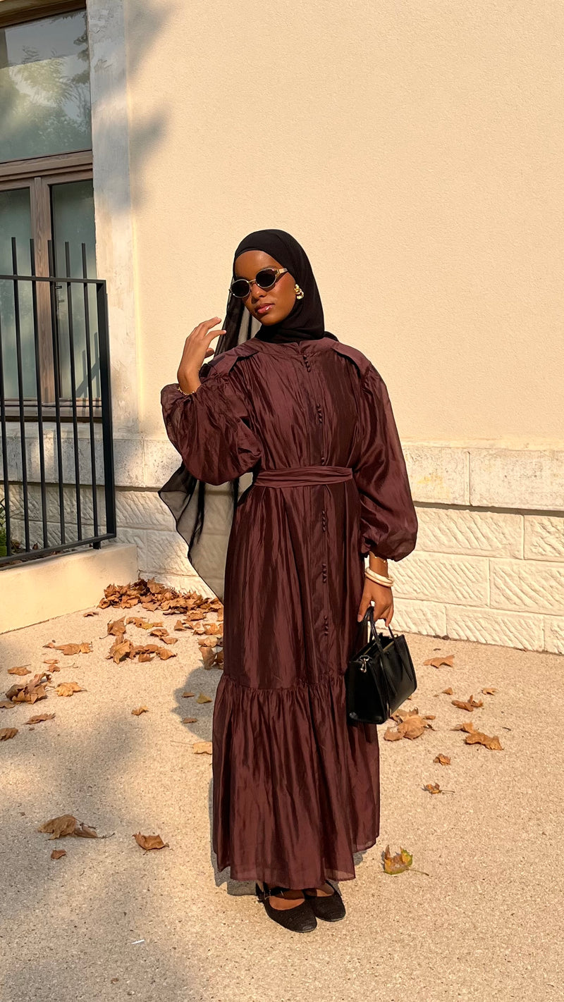 Robe ELLA - marron chocolat