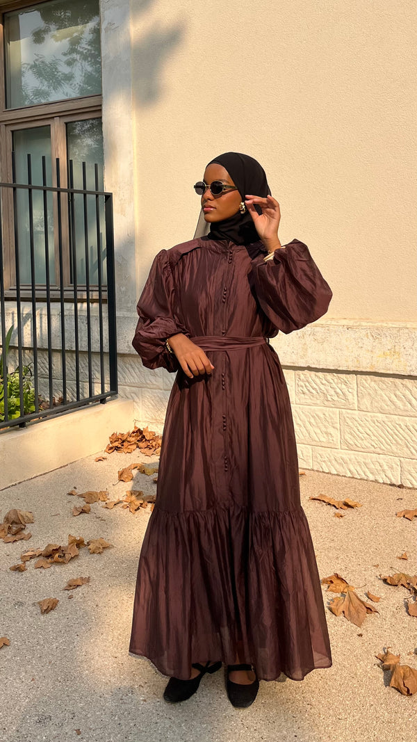 Robe ELLA - marron chocolat