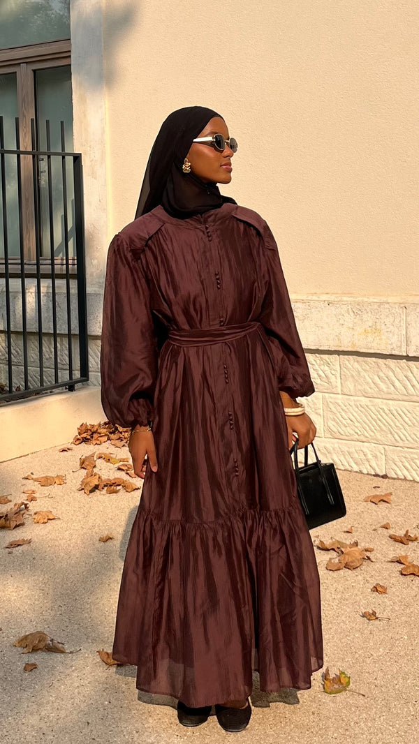 Robe ELLA - marron chocolat