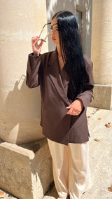 Blazer TINA - marron chocolat