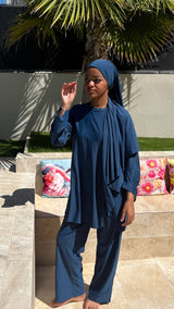 Burkini ALBA - bleu canard