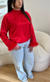 Blouse RYM - rouge