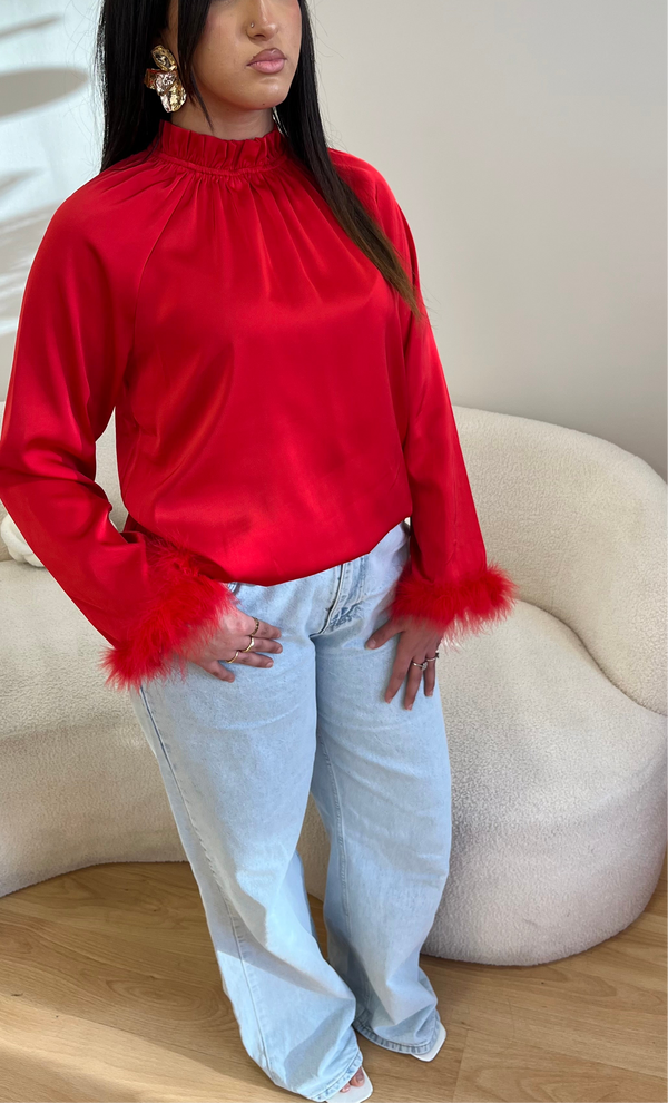Blouse RYM - rouge