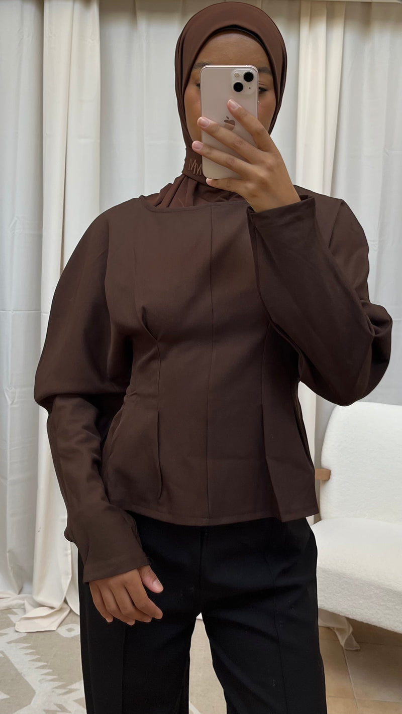 Top LISE - marron chocolat