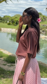 Jupe oum - rose
