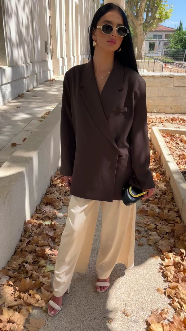 Blazer TINA - marron chocolat